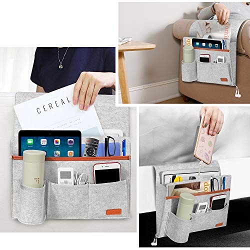 SIMBOOM Sofa Butler Sofa Bett Organizer mit 5 Taschen Hängeaufbewahrung