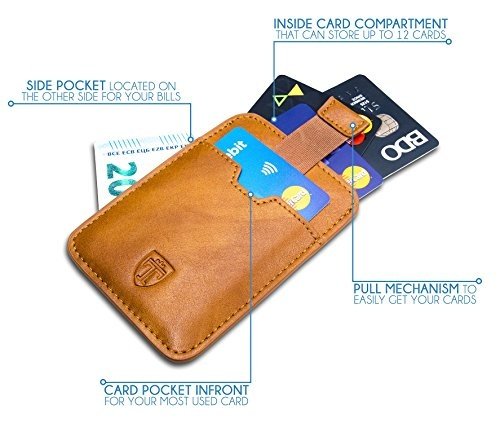 Slim Wallets Portemonnaie BOSTON RFID Schutz 12 Karten Mini Geldbeutel Männer klein Kartenhalter Ge