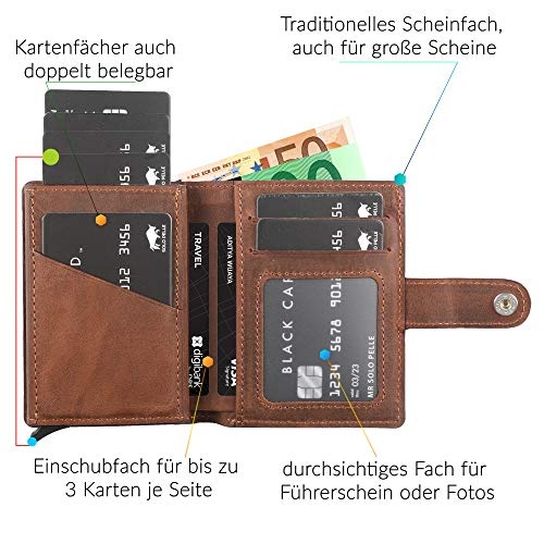 Solo Pelle Slim Wallet für 15 Karten