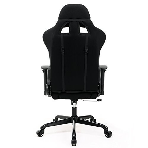 Songmics Bürostuhl Gaming Stuhl Chefsessel Sportsitz Optik, inklusiv Kopfkissen und Lendenkissen sc
