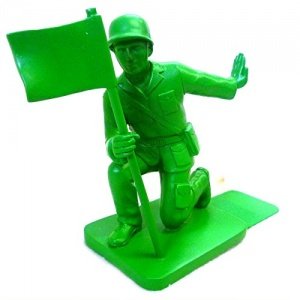 Spielzeug Soldat Buchstützen