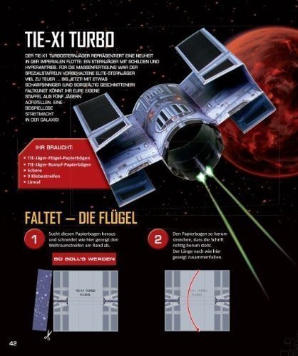 STAR WARS Flieger falten: Falte 30 Papier-Sternenjäger: inklusive 30 farbiger Faltbögen