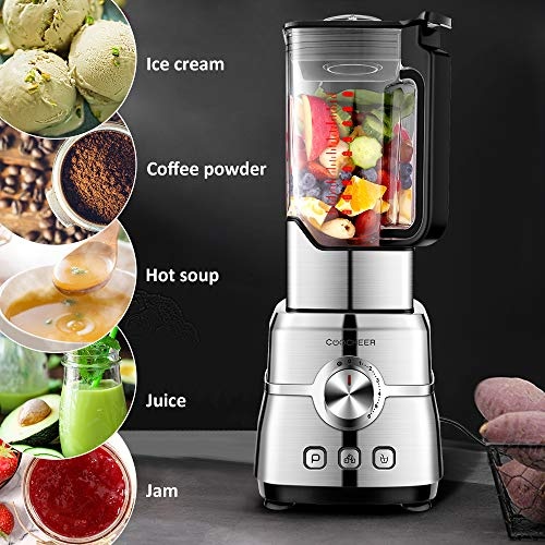 Standmixer Smoothie Maker, COOCHEER 2000W Mixer