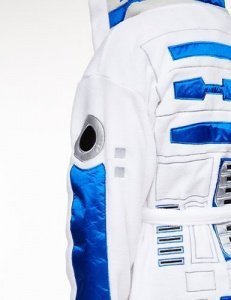 Star Wars R2-D2 Bademantel weiß
