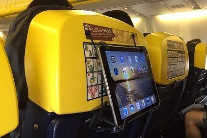TabletHookz, Smartphone und Tablet Träger erlaubt dir dein iPad im Flugzeug, im Zug, oder im Auto f