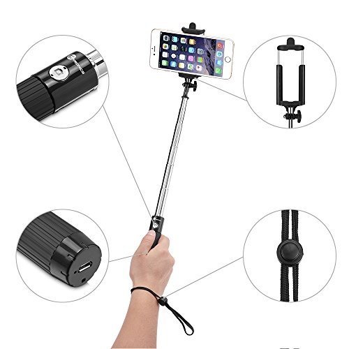 TaoTronics Selfie Stick Stange Stab Monopod Bluetooth