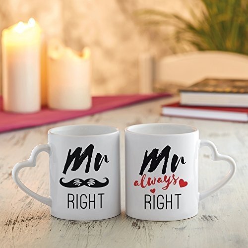 Tassen Mr Right & Mr Always Right