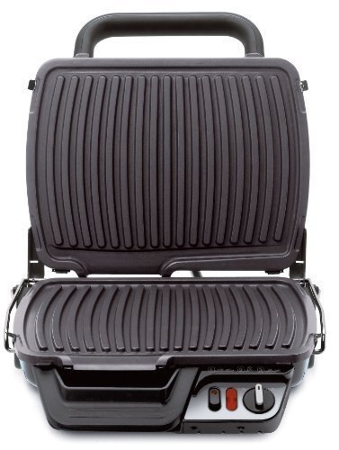 Tefal GC3060 Kontaktgrill 3-in-1 (2000 Watt, 19 x 31,5 cm) silber