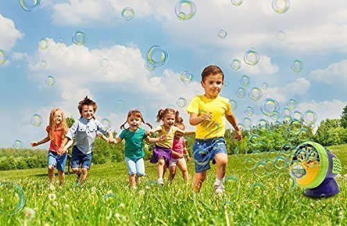 Termichy Seifenblasen-Maschine, Tragbare Seifenblasenmaschine Kinder, Bubble machine für Geburtstag