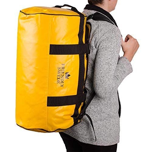 The Friendly Swede Wasserfeste Reisetasche - Duffle Bag Rucksack 30L / 60L / 90L - Seesack, Sporttas