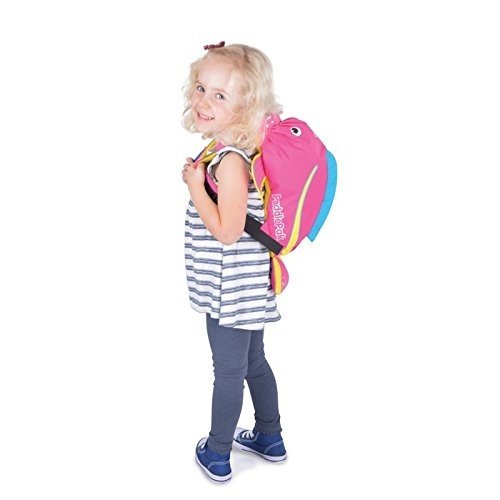 Trunki Trunki PaddlePak Water-Resistant Backpack Coral (Pink) Kinder-Rucksack, 37 cm, 7.5 liters, Ro