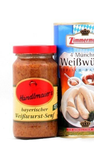 Typisch bayrisch - Bayern & München Spezialitäten Geschenk (Bier, Weißwurst, Senf & Edelweiss)