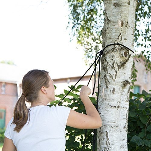 Ultrasport Slackline Set 15 m mit Ratschenschutz, Baumschutz und Hilfsseil