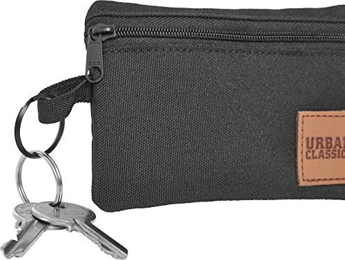 Urban Classics Mini Wallet With Keyring Münzbörse, 12 cm, Black