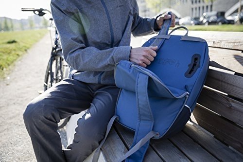 VAUDE Cycle 22, Gepäckträgertasche zum Radfahren, 2 in 1 Officetasche als Rucksack tragbar