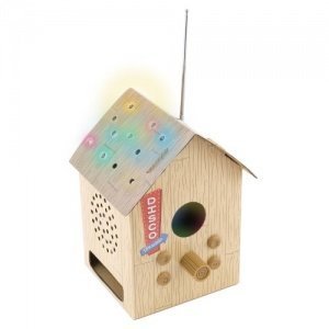 Vogelhaus LED Disco Radio und Lautsprecher