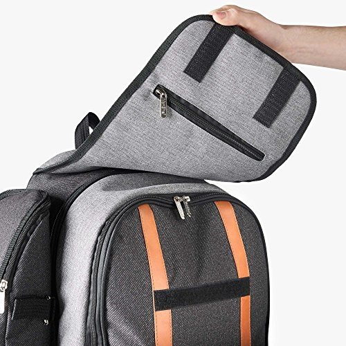 VonShef Picknick-Rucksack mit Decke für 4 Personen