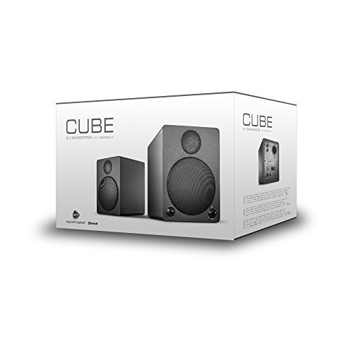 Wavemaster Cube black Regal-Lautsprecher-System (50 Watt) mit Bluetooth-Streaming Aktiv-Boxen Nutzun