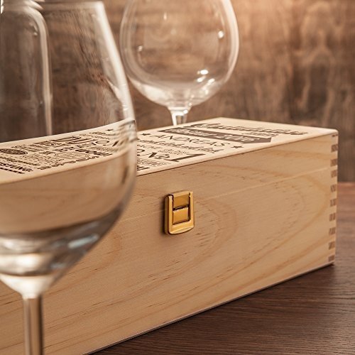 Weinbox aus Holz mit Gravur zum Abitur