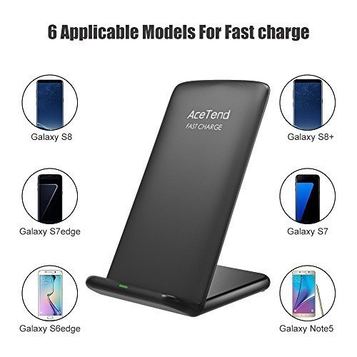 Wireless Charger, ACETEND Kabellos Laden für Samsung S9/S9 Plus/S8/S8 Plus,Note 8, S7/S7 Edge,Qi La