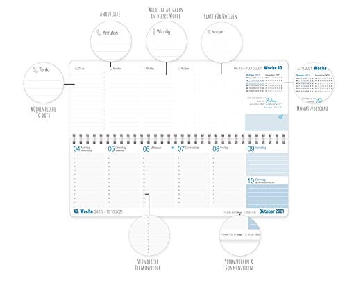 Wochen-Tischkalender 2021