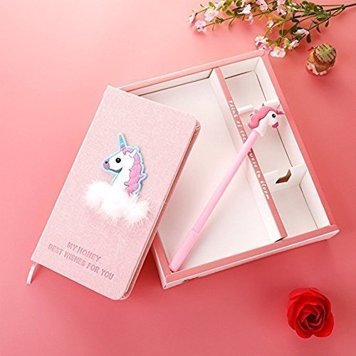 YANGTE Einhorn Notizbuch Mit Stift Set