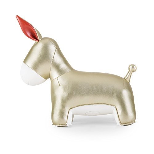 Züny Buchstütze - Donkey, Esel - gold/weiß - X-mas - 1 kg - 25.5 x 11 x 26 cm