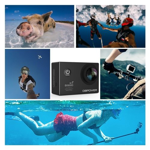 DBPOWER EX5000 Action Cam Wifi Unterwasserkamera 1080P