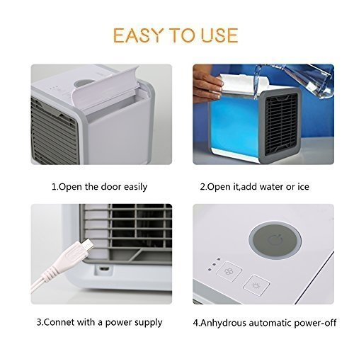 Mini Luftkühler Mobile Klimageräte Air Cooler mit Wasserkühlung Zimmer Raumentfeuchter Mini Klima