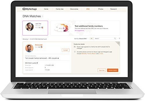 MyHeritage DNA-Test-Kit – Genetischer Herkunfts- und Ethnizitätstest