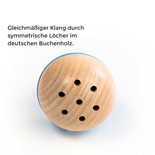 Rewoodo Baelly - Baby Kinder Rassel Spielzeug Kugel Ball Ab 1 Jahr Erstausstattung Kinderspielzeug K