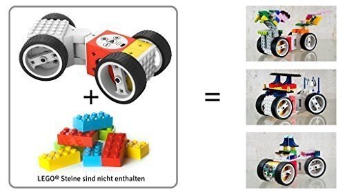 Roboter Baukasten Tinkerbots Wheeler Set - Mit Hightech Roboter Autos und Roboter bauen und per App 