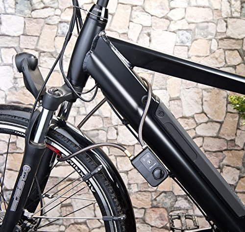 Semptec Urban Survival Technology Fahrradschloss: App-gesteuertes Kabelschloss, Bluetooth, Alarm fü
