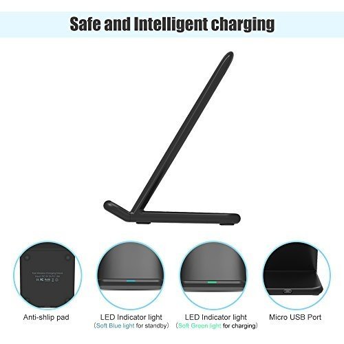 Wireless Charger, ACETEND Kabellos Laden für Samsung S9/S9 Plus/S8/S8 Plus,Note 8, S7/S7 Edge,Qi La