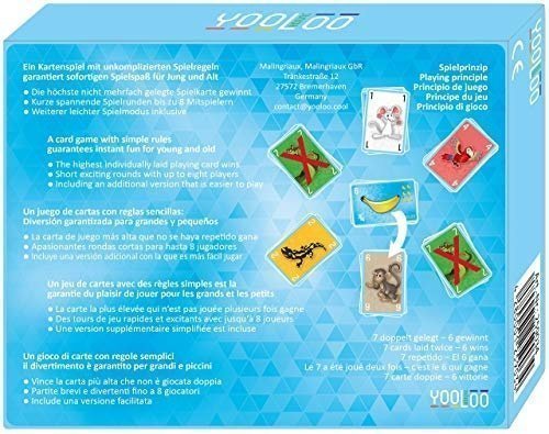 YOOLOO JUNIOR - Das Coole Kartenspiel für Kinder - Auch zum Lernen von Zahlen - Lernspiel - (2 bis 