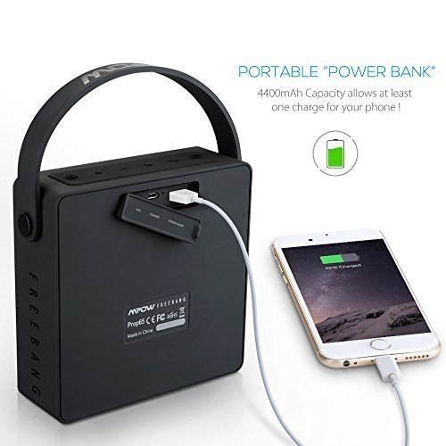 Bluetooth Lautsprecher, Mpow FreeBang Wireless 10W Lautsprecher mit 4400mAh Externe Power Bank, IPX5