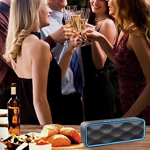 Bluetooth Lautsprecher, ZoeeTree S1 Bluetooth Lautsprecher Portable, Bluetooth 4.2 Speaker, Dual-Tre