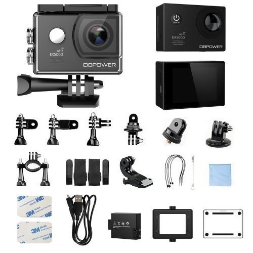 DBPOWER EX5000 Action Cam Wifi Unterwasserkamera 1080P