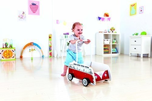 Hape E0379 Bulli Lauflernwagen, rot