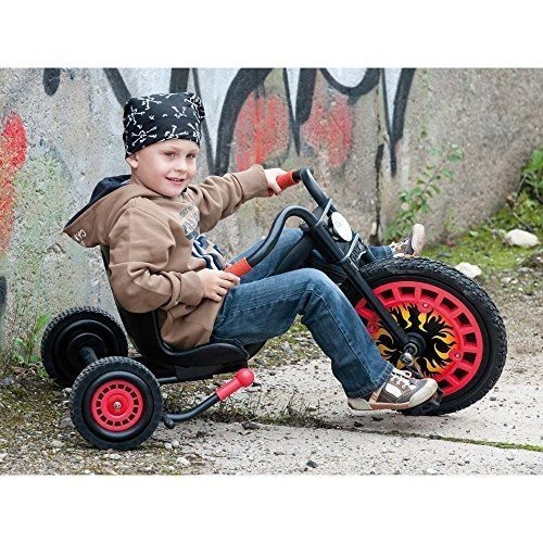 Hauck T92002 Typhoon, Trike/ Dreirad-Chopper, schwarz/rot