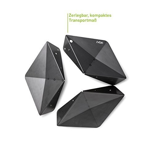 Höfats TRIPLE 65 Feuerschale - Design-Feuerstelle und Grill - für Terrasse und Garten - Corten-Sta