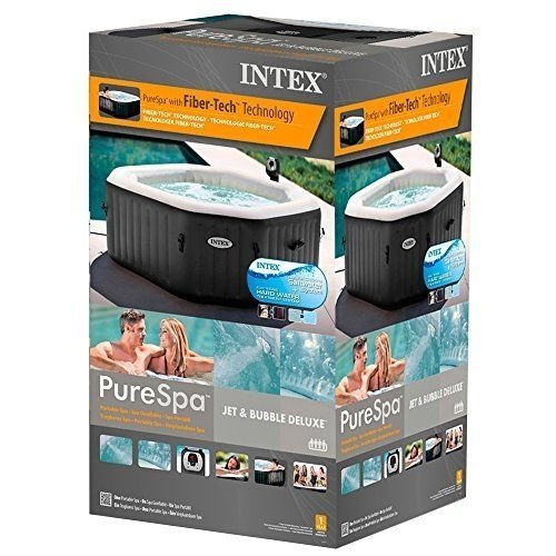 Intex 28454 Pure SPA 79 Zoll Octagon - Bubble, Jet und Salzwassersystem