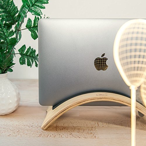 kalibri Laptop Ständer Notebook Stand - Halterung aus Holz für MacBook Air 13