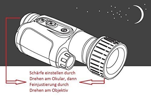 Northpoint NV4x50 Vivid Nachtsichtgerät Stativgewinde 4-fache Vergrößerung 50mm Objektiv zum Auß