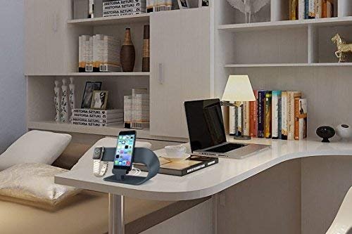 PUGO TOP Apple Watch Stand, Ladestander,iWatch Stand,Apple Watch,iPhone,iPad Dock Station(Schwarz)