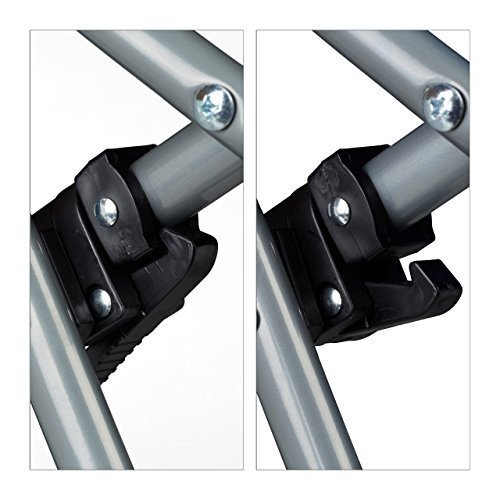 Relaxdays Bungee Stuhl WEBSTER, elastisch, Faltbar, bis 100 kg, Seitentasche, Outdoor Gartenstuhl, K
