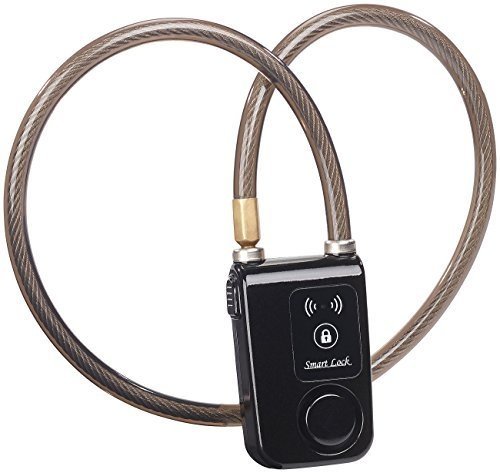 Semptec Urban Survival Technology Fahrradschloss: App-gesteuertes Kabelschloss, Bluetooth, Alarm fü