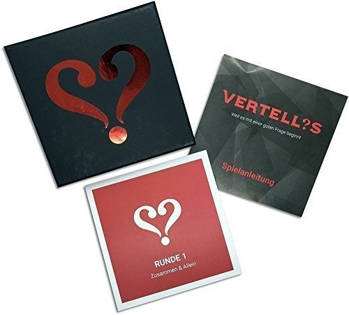 Vertellis Beziehungsedition - Kartenspiel mit persönlichen Fragen für Paare & Beziehungen, mit Fok