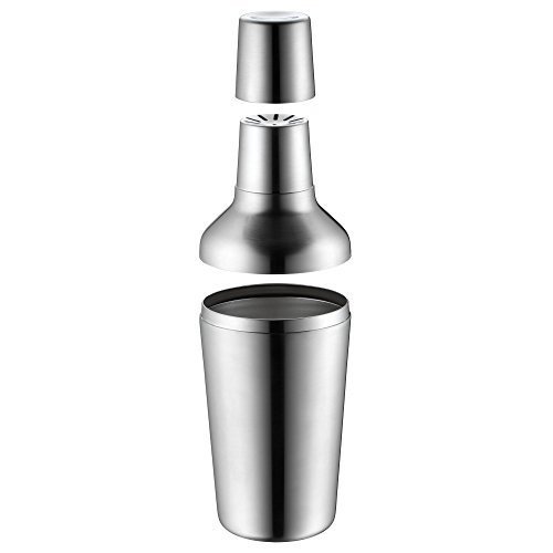 WMF Matroschka Cocktail Set 5-teilig  Bar-Set mit Shaker 700ml, Barmaß,  Cocktail Sieb, Eiszange un