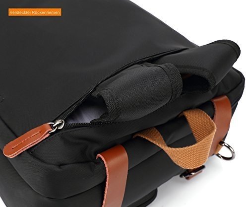 CoolBELL umwandelbar Rucksack Messenger Bag Umhängetasche Laptop Tasche Handtasche Business Aktenta